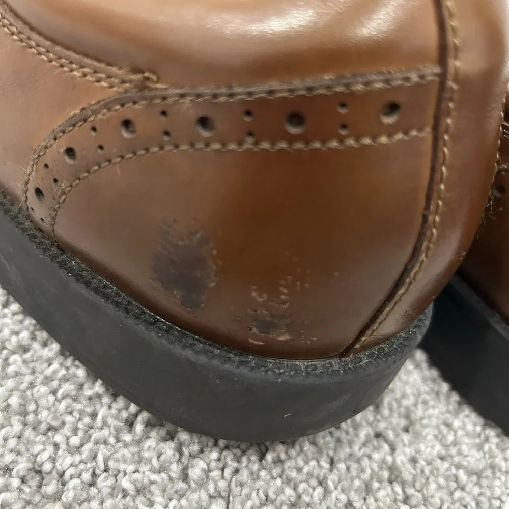 Clarks Collection Men's Size 10.5 Brown Leather Wingtip Oxford Dress‎ Shoes